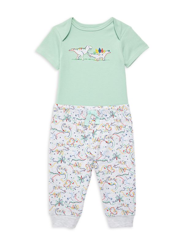 Little Me ?Baby Boy's 2-Piece Dino Bodysuit & Joggers Set